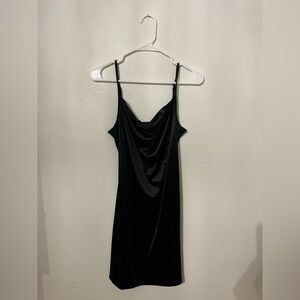 Slip Satin Cowl Neck Dress
